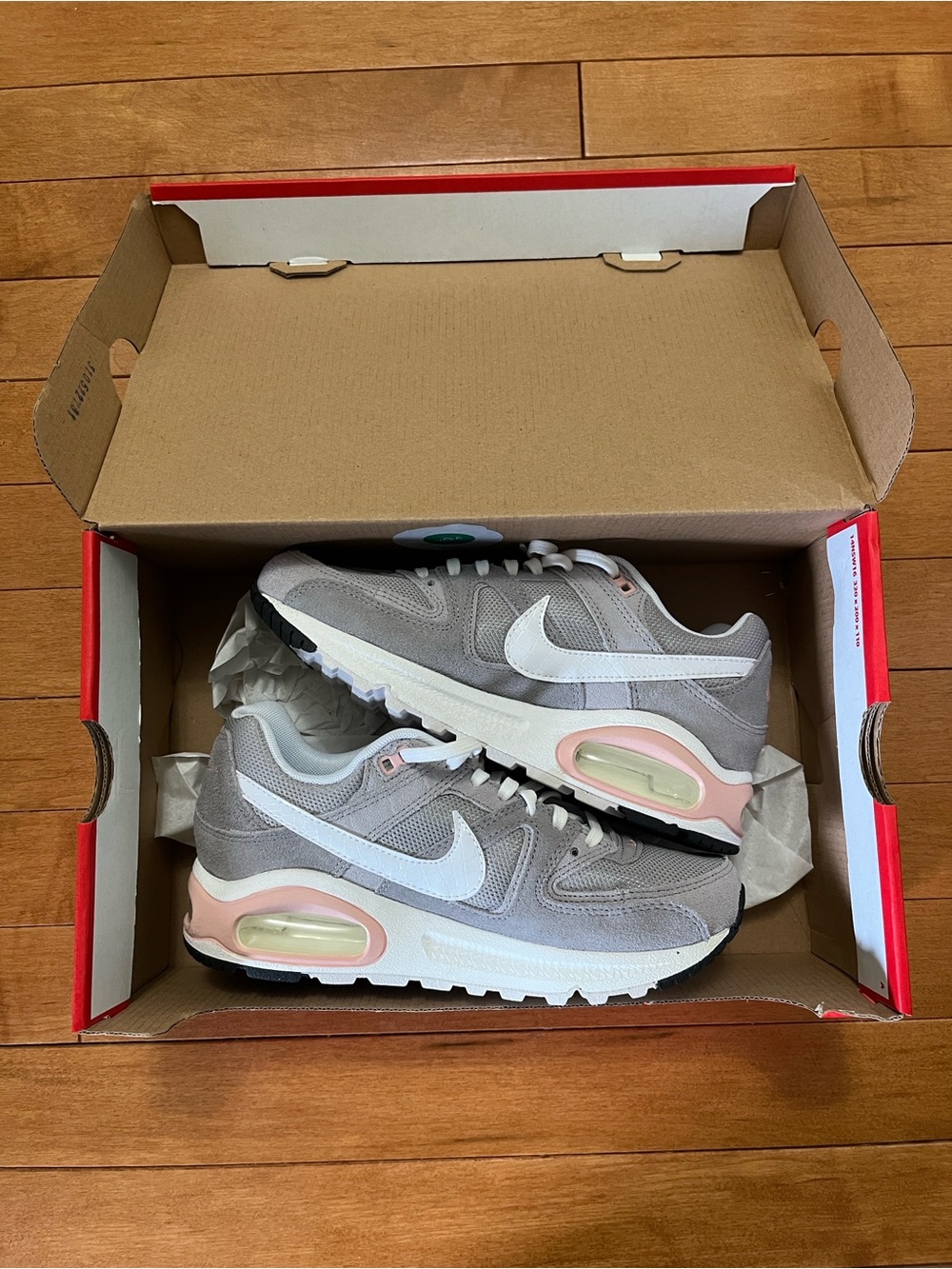 New Nike Air Max Command Grey, white and pink Sneakers